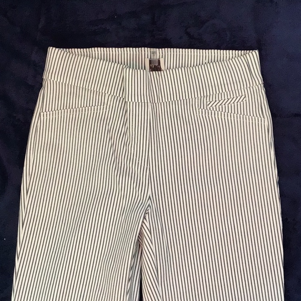 Anne Klein 🌸 Railroad stripe pull on pants